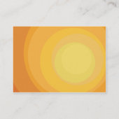 Carte De Visite Nuances oranges de cercle - potelées (Dos)