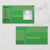 Carte De Visite Nuances vertes - affaires (Devant / Derrière)