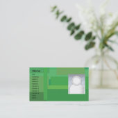 Carte De Visite Nuances vertes - affaires (Debout devant)