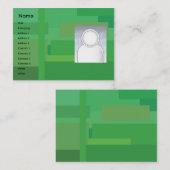 Carte De Visite Nuances vertes - potelées (Devant / Derrière)