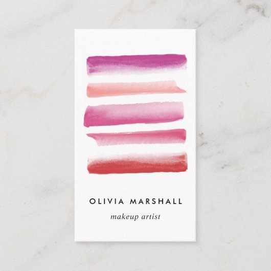 Carte De Visite Nuancier | vertical (Devant)