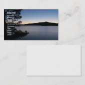 Carte De Visite Nuit au lac (Devant / Derrière)