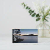 Carte De Visite Nuit au lac (Debout devant)