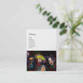 Carte De Visite NUIT DE CARNAVAL À VENISE Mascarade Vénitienne Mas (Debout devant)