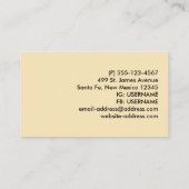 Carte De Visite Nuit de Noël Aquarelle mignonne Enfant & Kitty Cha (Dos)