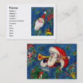 CARTE DE VISITE NUIT DE NOËL / SANTA CLAUS (Devant / Derrière)