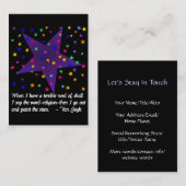 Carte De Visite Nuit étoilée (Devant / Derrière)