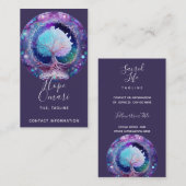 Carte De Visite Nuit étoilée | Arbre de vie (Devant / Derrière)