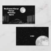 Carte De Visite Nuit Pleine lune (Devant / Derrière)