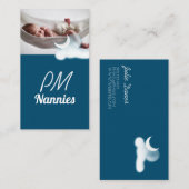 Carte De Visite Nuit PM Nanny Garde d'enfants Babysitter (Devant / Derrière)