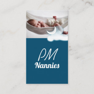 Carte De Visite Nuit PM Nanny Garde d'enfants Babysitter
