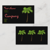 Carte De Visite Nuit tropicale (Devant / Derrière)