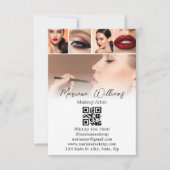 carte de visite numérique code qr 5 carte photos (Devant)