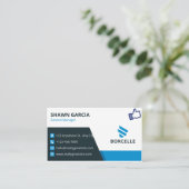 Carte de visite numérique imprimable (Debout devant)