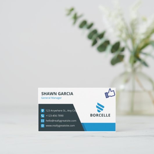 Carte de visite numérique imprimable (Debout devant)