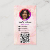 Carte de visite numérique pour Instagram Makeup Ar (Dos)