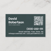 Carte De Visite Numérisation de drone moderne photo Skyline (Dos)