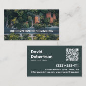Carte De Visite Numérisation de drone moderne photo Skyline (Devant / Derrière)