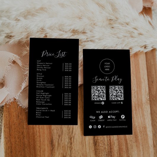 Carte De Visite Numérisation simple et formelle pour payer le tari