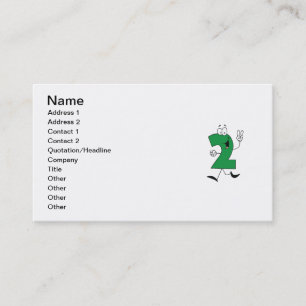 Carte De Visite Numéro 2e Anniversaire Tshirts et cadeaux