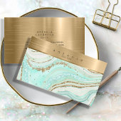 Carte De Visite Numéro de référence du monogramme de l'agent Abstr