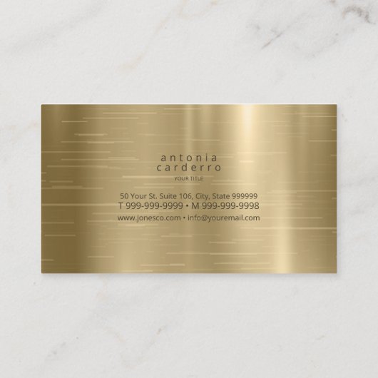 Carte De Visite Numéro de référence du monogramme de l'agent Abstr (Dos)