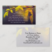 Carte De Visite Numéros 6:24-26 Le Seigneur vous bénisse et vous g (Devant / Derrière)