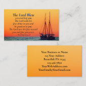 Carte De Visite Numéros 6 24-26 Le Seigneur vous bénisse et vous g (Devant / Derrière)