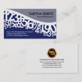 Carte De Visite Numéros de danse Comptes d'ondes (Devant / Derrière)