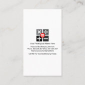 Carte De Visite Numéros flottants créatifs Symboles mathématiques (Dos)