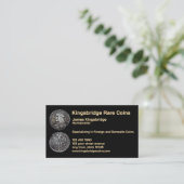 Carte De Visite Numismatist Coin Shop  (Debout devant)