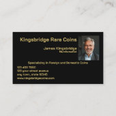 Carte De Visite Numismatist Coin Shop (Dos)