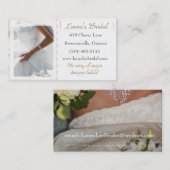 Carte de visite nuptiale (Devant / Derrière)