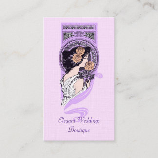 Carte de visite nuptiale de boutique de nouveau