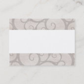 Carte de visite nuptiale de magasin de jeune (Dos)