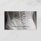 Carte de visite nuptiale - noir et blanc (Dos)