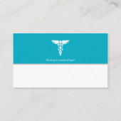 Carte De Visite Nurse | Medical Professional (Dos)