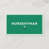 Carte De Visite Nurseryman - Minimalist (Devant)