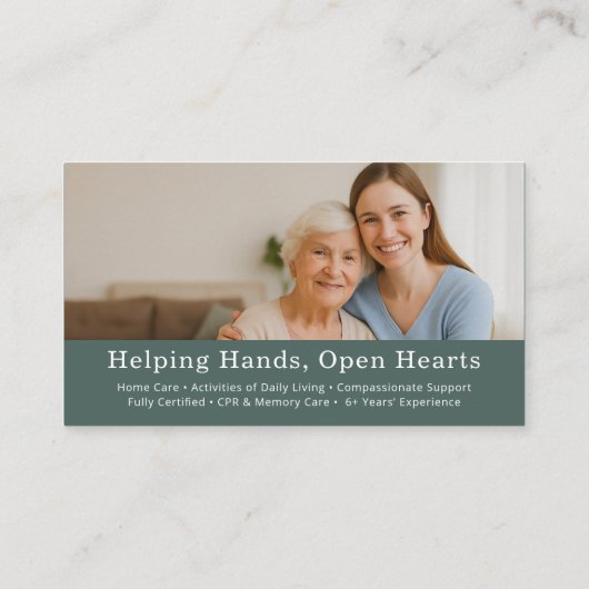 Carte De Visite Nursing & Senior Support QR Code (Dos)