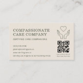 Carte De Visite Nursing & Senior Support QR Code (Devant)