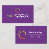 Carte de visite NuSpira (Devant / Derrière)
