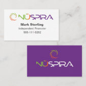 Carte de visite NuSpira (Devant / Derrière)