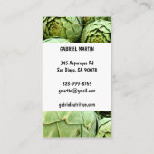 Carte De Visite Nutriist Health Coach Chef Diet Légumes Photo (Dos)