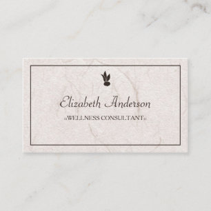 Carte De Visite Nutrition Brown professionnelle Papier biologique 