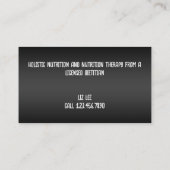 Carte De Visite Nutrition Diététiste Foodie (Dos)