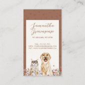 Carte De Visite Nutrition pour chiens et chats (Dos)