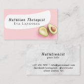 Carte De Visite Nutrition Thérapeute Santé et bien-être (Devant / Derrière)