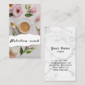 Carte De Visite Nutrition Thérapeute Santé et bien-être (Devant / Derrière)