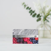 Carte De Visite Nutrition Thérapeute Santé et bien-être (Debout devant)