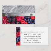 Carte De Visite Nutrition Thérapeute Santé et bien-être (Devant / Derrière)